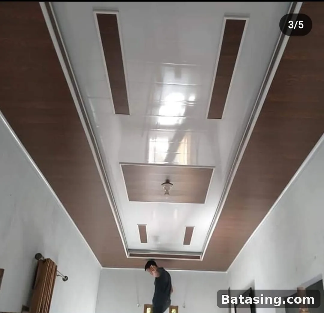 Contoh pekerjaan plafon PVC BATASING Lampung
